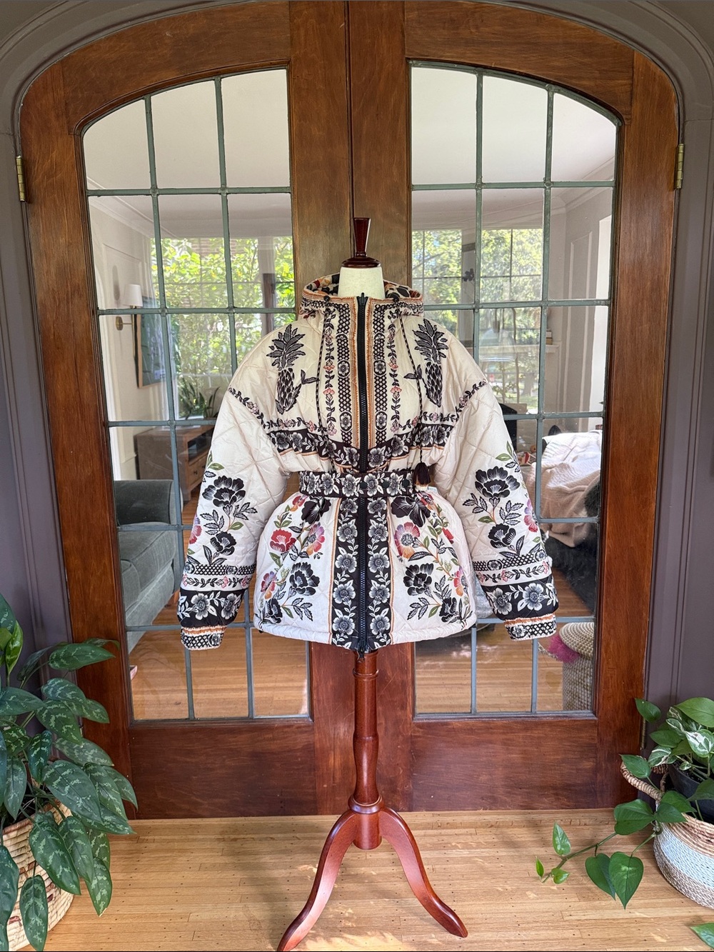 FARM Rio Romantic Garden Reversible Puffer